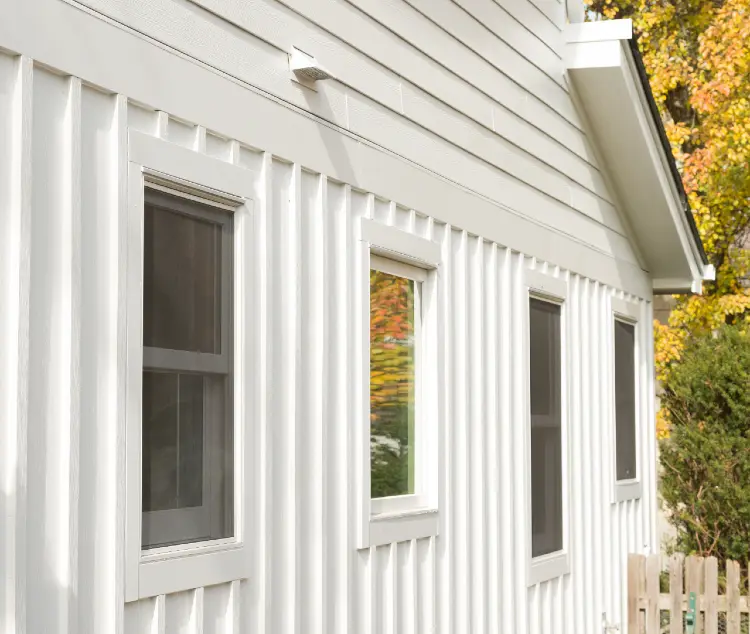 modern vertical wood siding